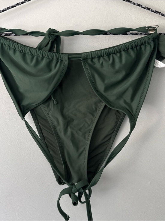 aerie Other - Aerie Triangle Bikini Set, High Leg, Cheekiest, Size large, Green
